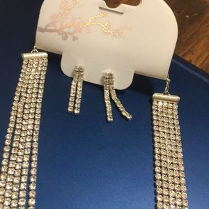 Rhinestone Necklace Set